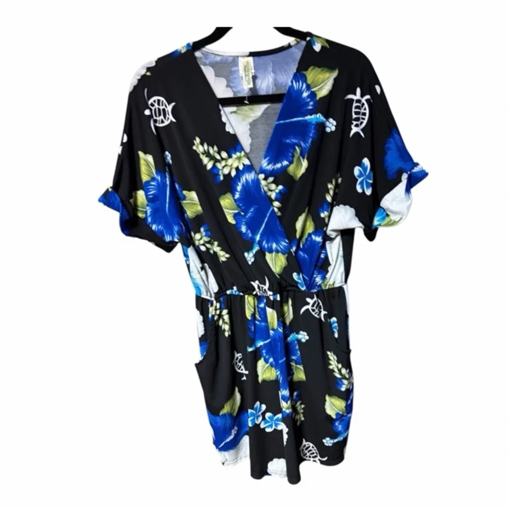 S&S Aloha Fashion Hawaiian‎ Floral Shorts Romper